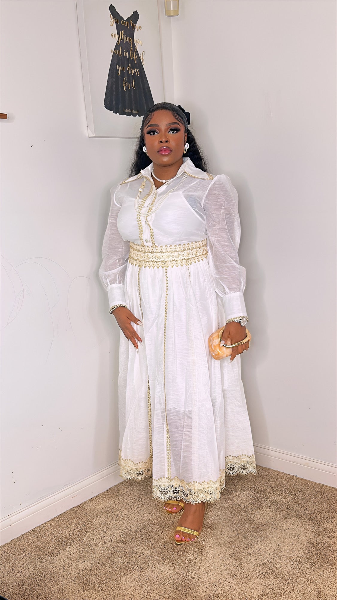 Two Pieces Skirt and blouse
