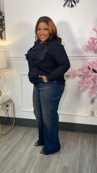 Thumbnail for Stylish Ladies Long Sleeve Sweater