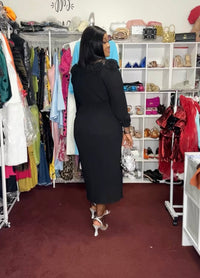 Thumbnail for Pleated Belted Dress