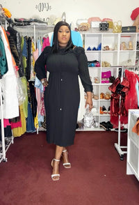 Thumbnail for Pleated Belted Dress