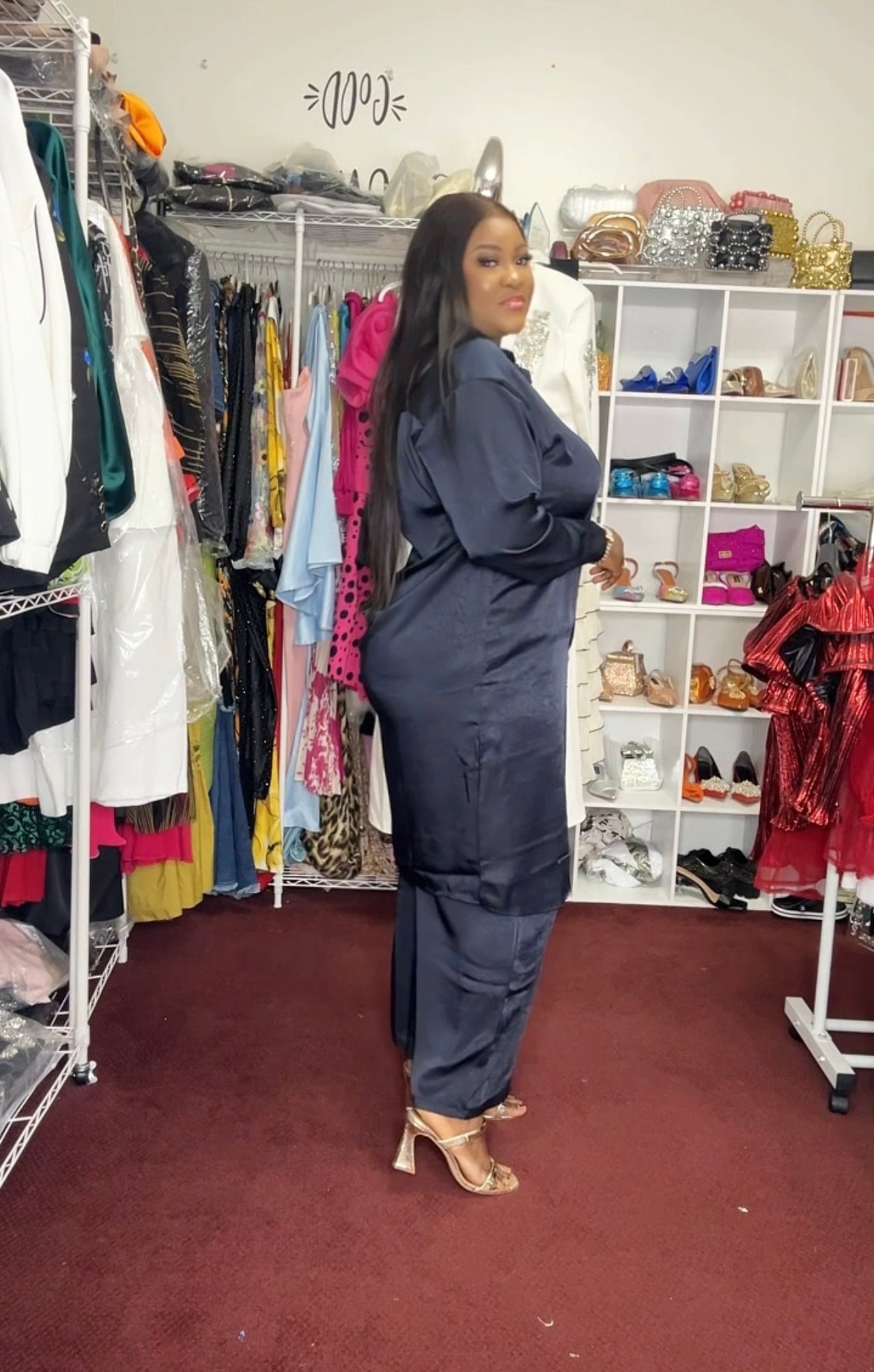Long Sleeve Silk Set