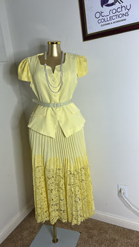 Thumbnail for Plated Skirt With Jacket