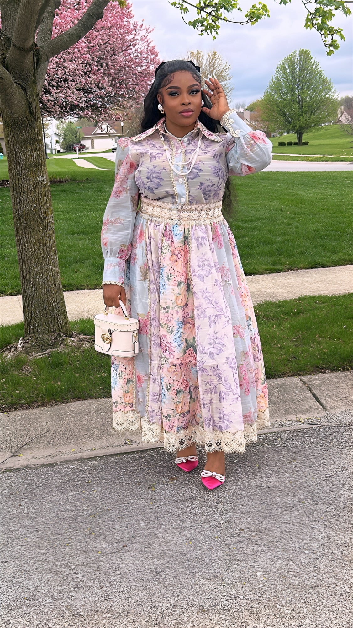Two Pieces Skirt and blouse