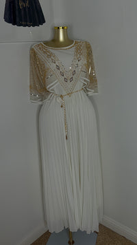 Thumbnail for Embroidery Pleated Dress