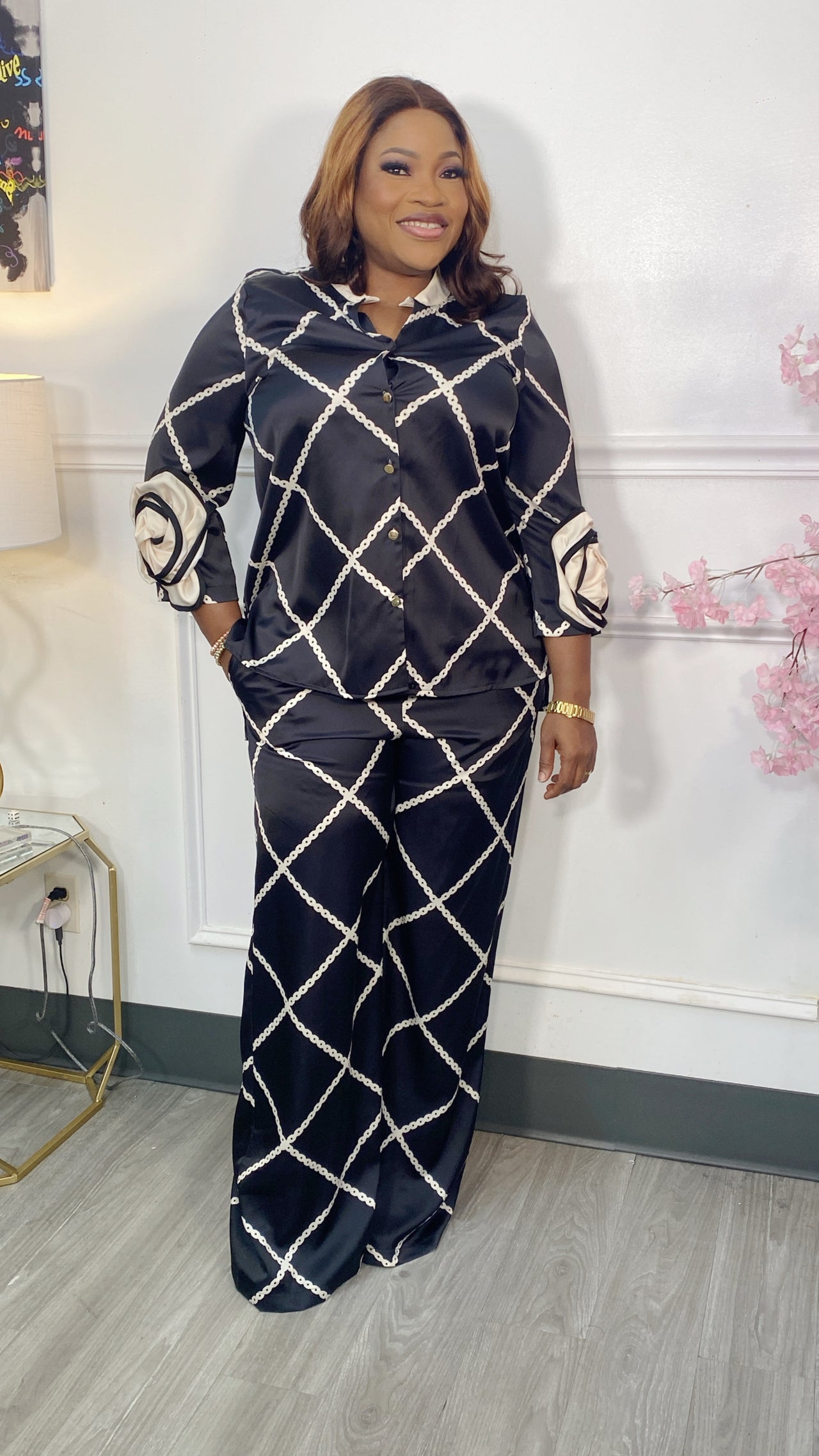Two Pieces Luxury Ladies Set