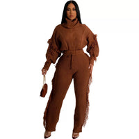Thumbnail for Fringe sweater set