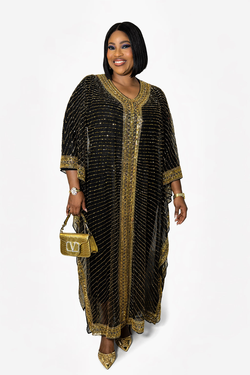 Luxury Embellished Kaftan Women’s Dress