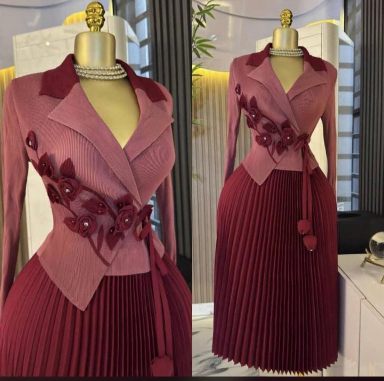 Pleated Miyaki Dress
