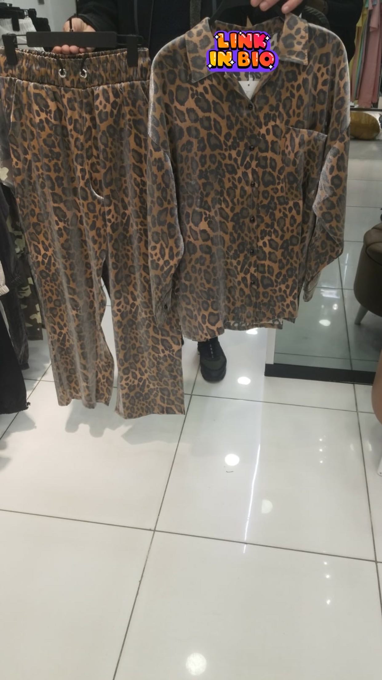 Long sleeve Leopard Set