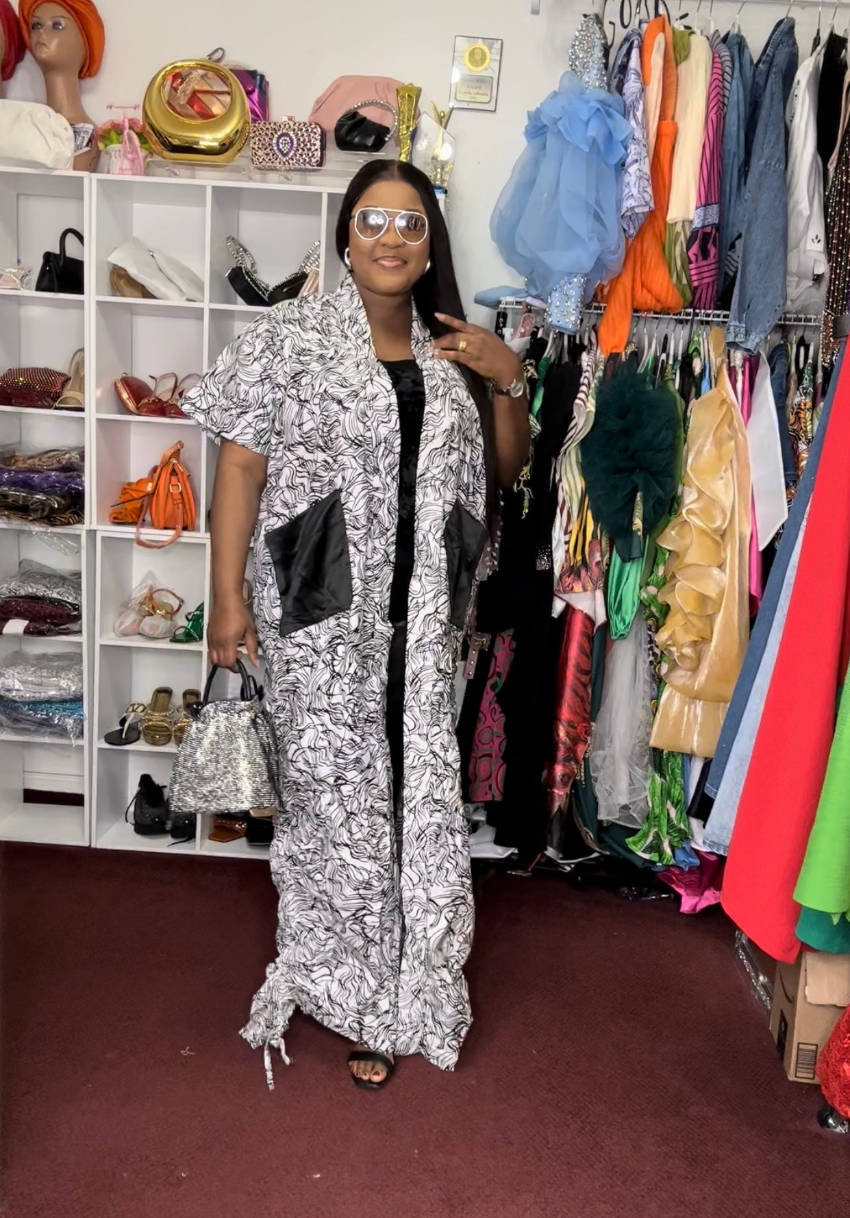 Kimono beaded dress OTRachy collection LLC Kimono beaded dress OTRachy collection LLC