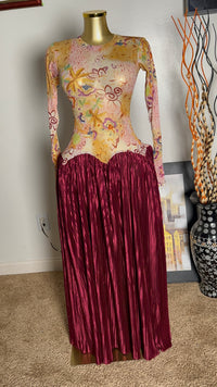 Thumbnail for Mesh Pleated Ladies Dress