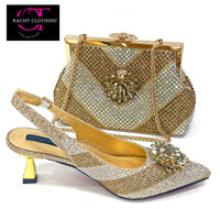 Thumbnail for Rhinestone Shoe And Bag