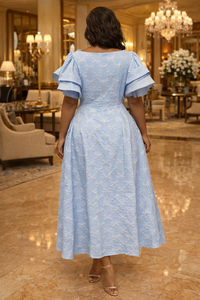 Thumbnail for Embroidered Midi Dress