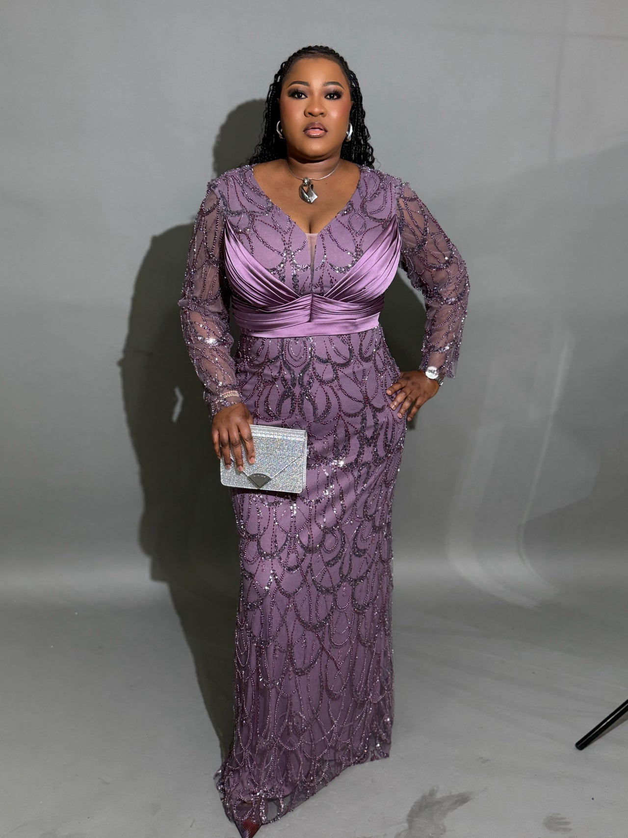 Embroidery Luxury Evening Dress