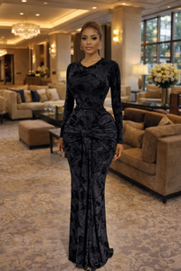 Thumbnail for Long Sleeve Smtylish Ladies Dress