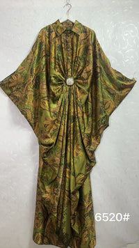 Thumbnail for Flowy Kaftan Chiffon Dress