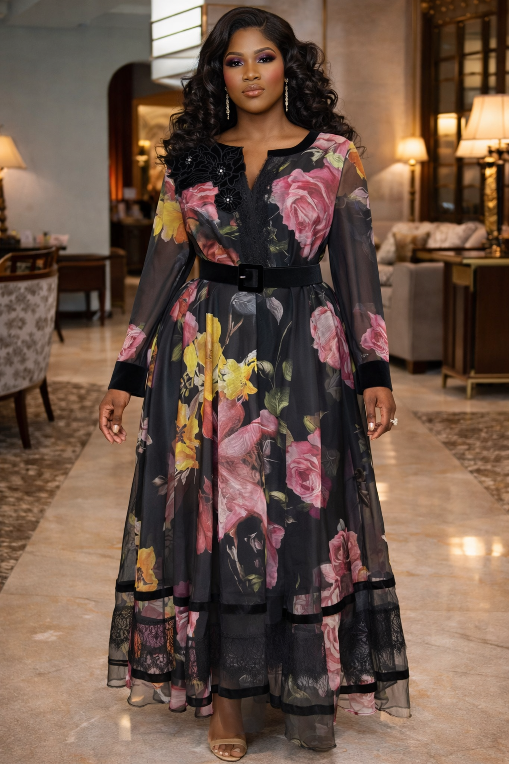 Floral Midi Dress