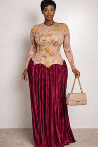 Thumbnail for Mesh Pleated Ladies Dress