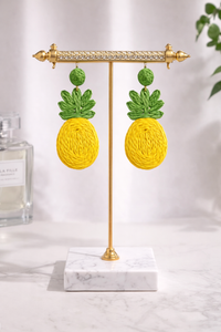 Thumbnail for Pineapple Raffia Ladies Drop Earrings 🍍