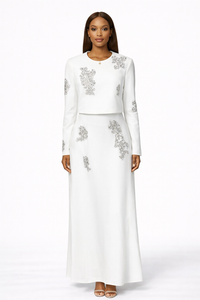 Thumbnail for Long Sleeve Stone blouse and Skirt