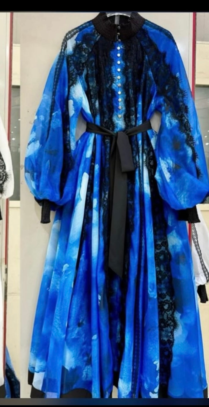 Belted Sample Lace Dress