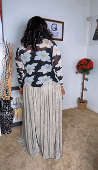 Thumbnail for Mesh Pleated Ladies Dress