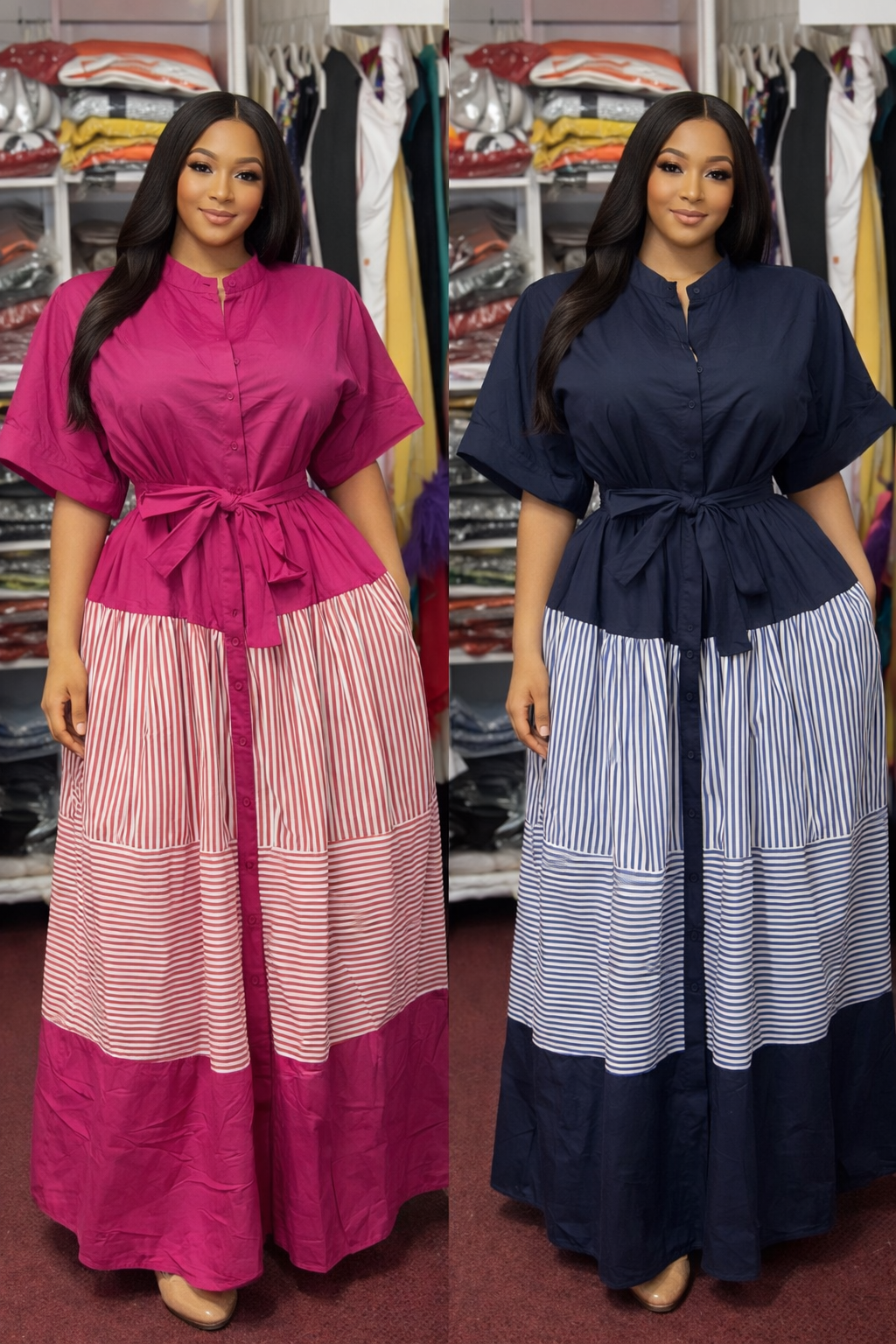 Belted Cotton Dress