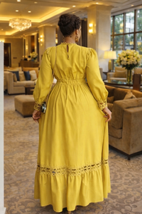 Thumbnail for Maxi cotton Luxury Women Dress