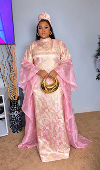 Thumbnail for Brocade Satin Bubu Dress