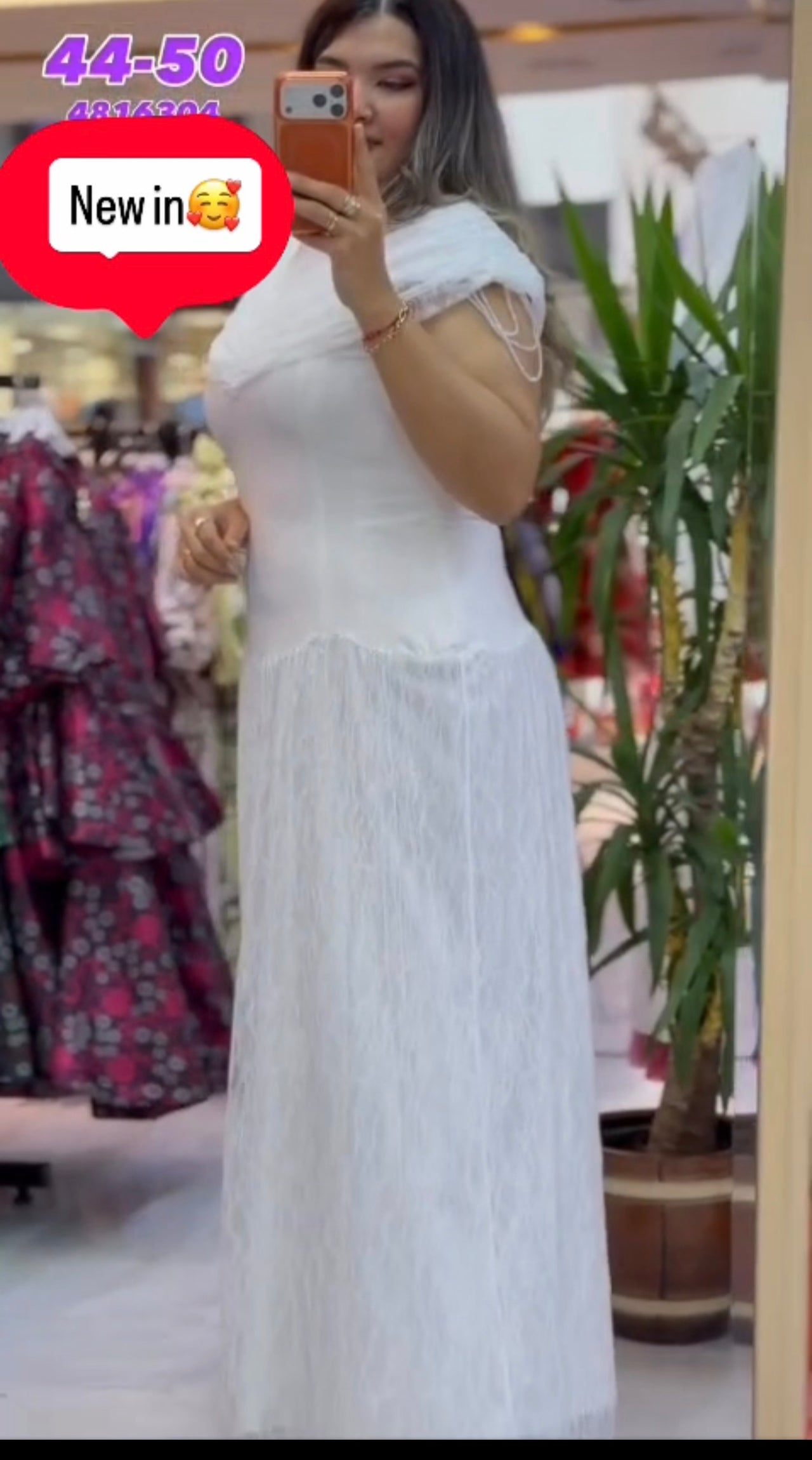 White Lace &amp; Pearl Maxi Dress